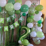 Green 2 Balloons, 40 Inch Giant Helium Foil Number 0-9 Green Birthday