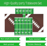 96 PCS Football Party Supplies Plates and Napkins Tableware Set