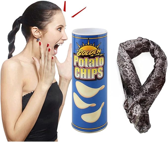 The Potato Chip Snake Can Jump Spring Snake Toy Gift April Fool Day Ha