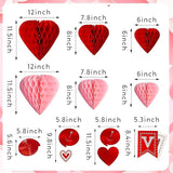 Valentines Day Decorations Kit 31 PCS Valentine's Swirl Hanging