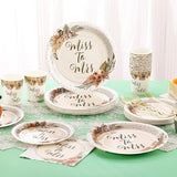 Boho Bridal Shower Decorations 168Pcs Bridal Shower Plates and