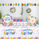 194 Pcs Easter Party Supplies Decorations Happy Easter Party Plates