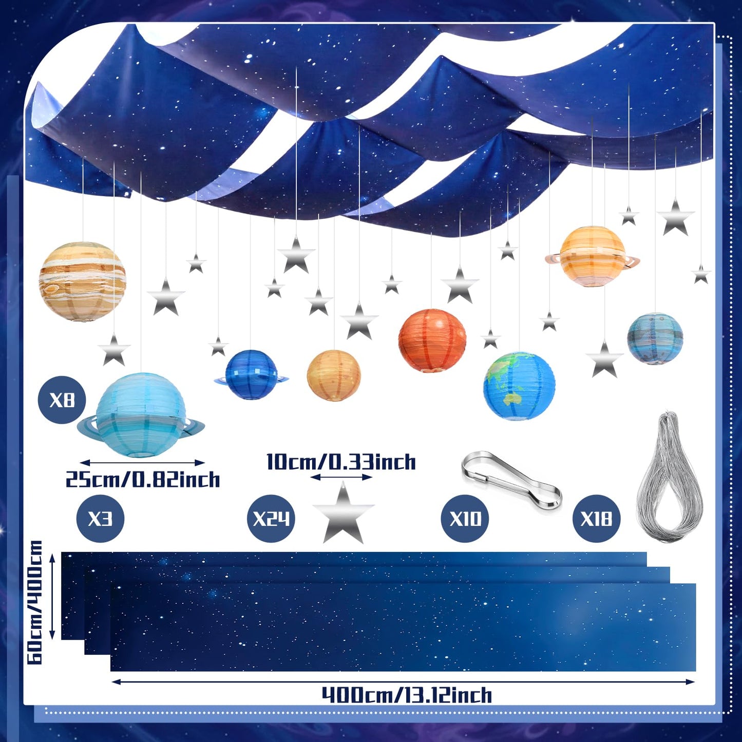 45 Pcs Space Classroom Decorations for Back to School