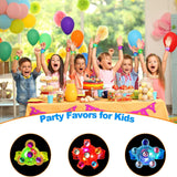 Maegawa 25 Pack LED Light Up Fidget Spinner Bracelets Party Favors for