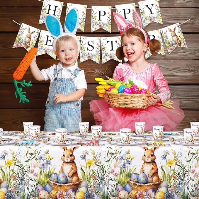 Easter Party Supplies Happy Easter Party Tableware Set Happy Easter