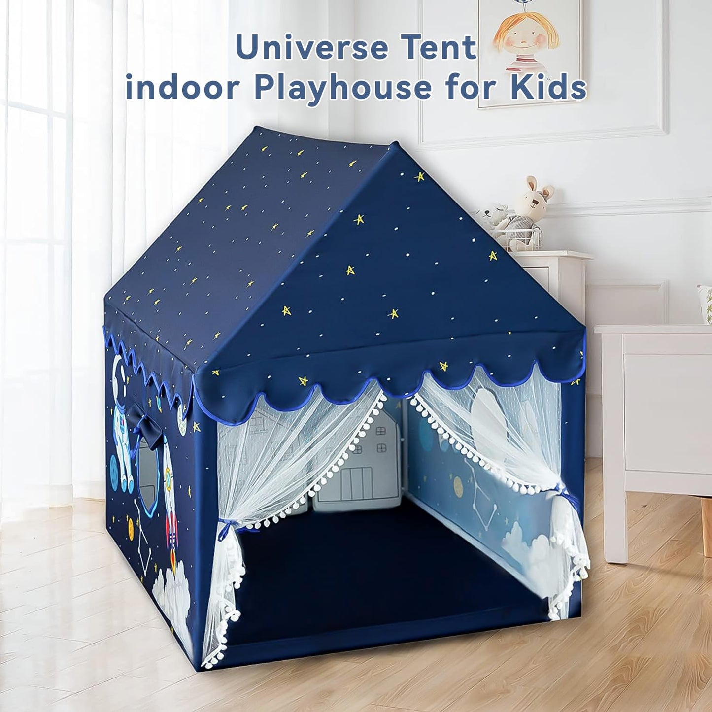 Kids Play Tent Playhouse Indoor Tent for Kids Boys Toddler, Large