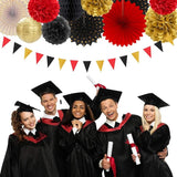 Red Black Gold Casino Theme Party Decorations 20pcs Game Night Paper