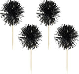 Gyufise 30Pcs Foil Firework Cupcake Toppers Sparkle Tinsel Cake #25