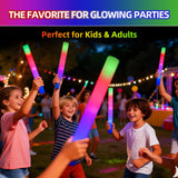 Blu7ive 20 PCS Foam Glow Sticks Party Favors led foam sticks 3 Modes