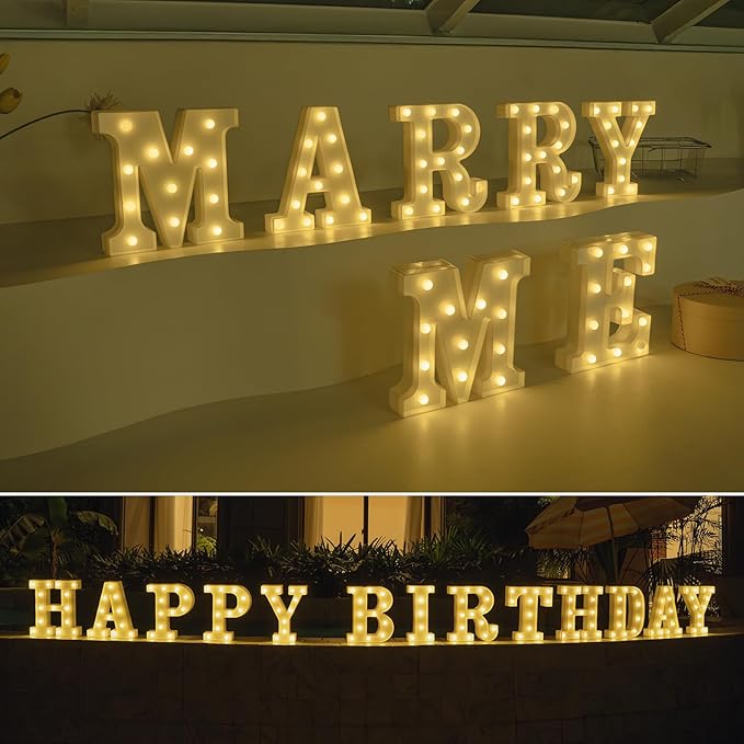 Foaky Light Up Letters,Marquee Letters,Engagement Party Decorations