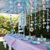 Transparent Bubble Garlands Mermaid Party Decoration Colored Blue