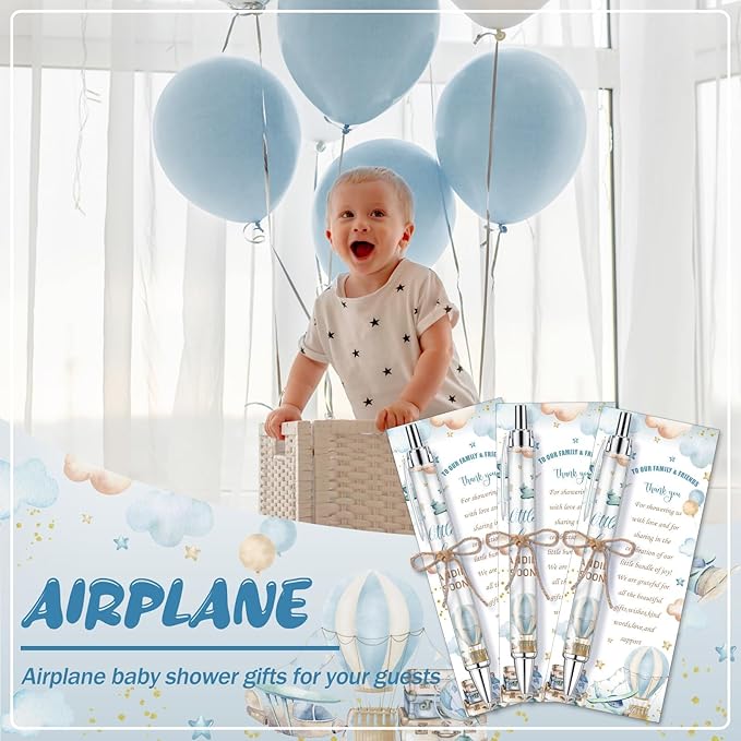 145 Pieces Airplane Baby Shower Favors for Guest Little Explorer