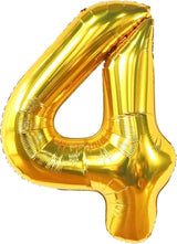 KatchOn, Gold Number 4 Balloons - Big, 40 Inch | 4 Birthday Balloon