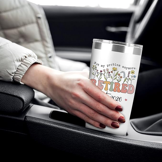 Retired Gifts for Women Retired 2026 Not My Problem Anymore Tumbler
