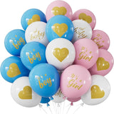Gender Reveal Balloons - Pink and Blue Balloons 12 Inch Boy or Girl