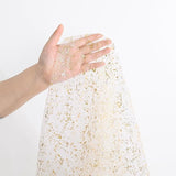 Artoid Mode Beige Gold Gauze Table Runner 59x120 Inch 10FT, Glitter