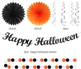 Black-White Orange Happy-Halloween Party-Decorations - 21pcs Birthday