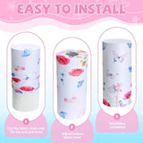 Set of 3 Wildflowers Bridal Shower Spandex Cylinder Stand Cover for