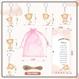 145 Pieces Baby Shower Favors for Guest Pink Bear Ballpoint Pens and