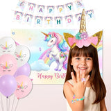 191 Pc Unicorn Birthday Decorations for Girls Complete Unicorn Party