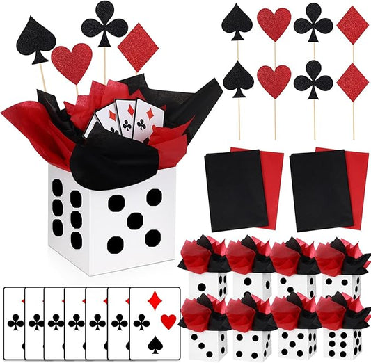 8 Sets Casino Party Decorations Themed Table Centerpieces Casino