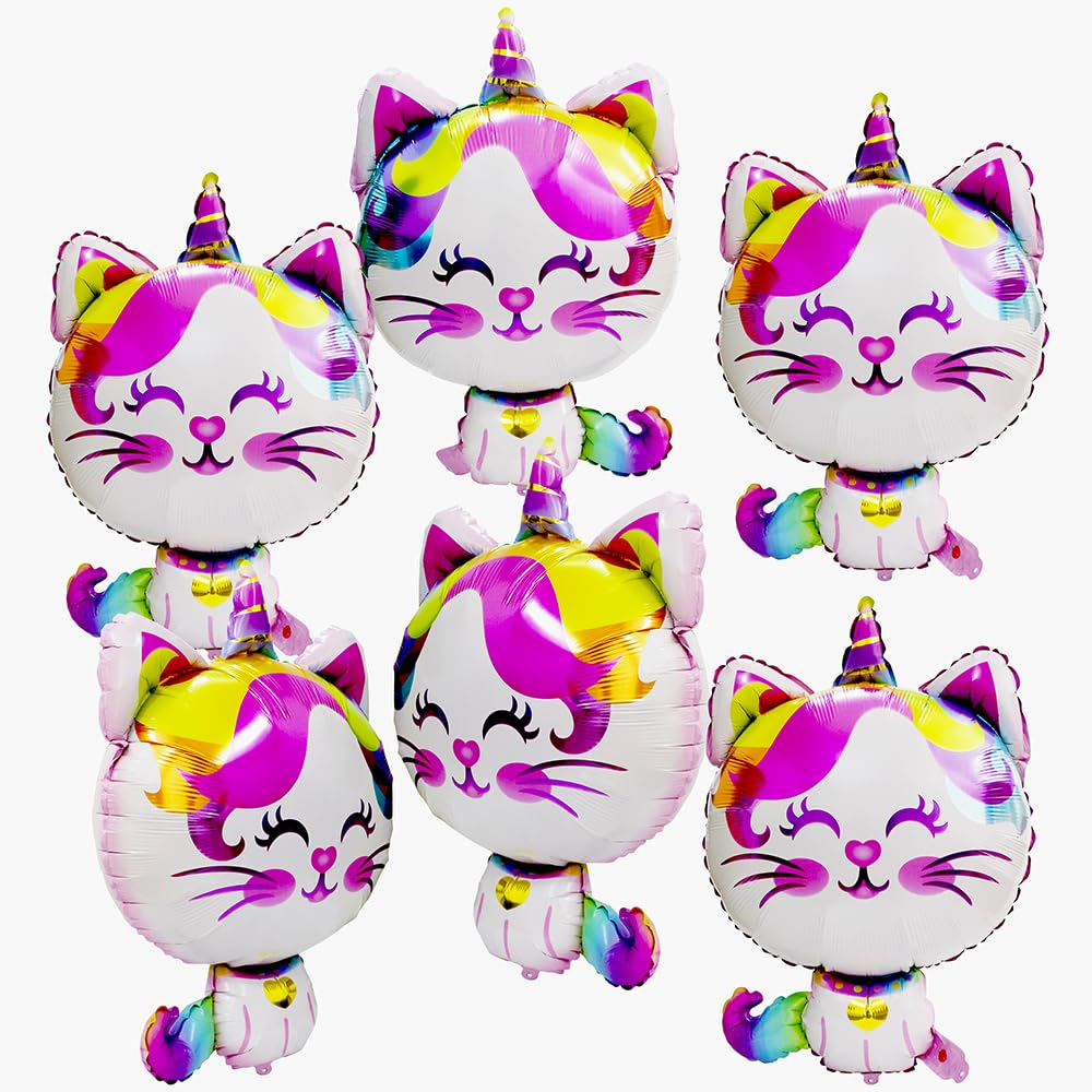 Pet Animal Unicorn Cat Balloon Caticorn Balloon Cute Pussycat‌ Party