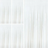 White Party Streamers Foil Fringe Backdrop Curtains Tinsel Streamers #