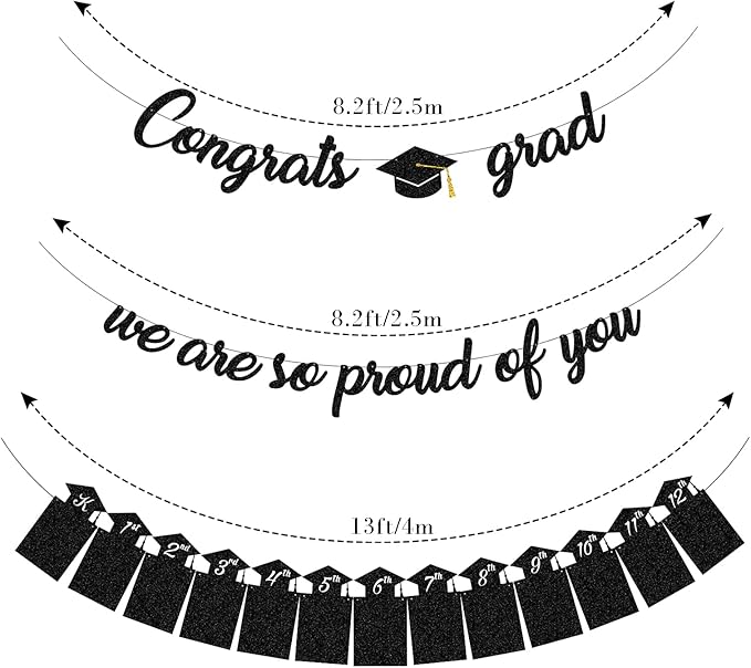 Graduation Decorations Class of 2026 Party Supplies Congrats Grad We