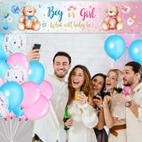 39 Pieces Gender Reveal Banner and Balloon Set Gender Reveal Party