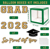 Graduation Decorations 2026 - Green and Gold Graduation Decorations -
