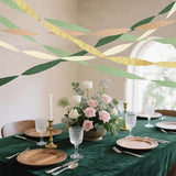 Olive Green Khaki Crepe Paper Streamers,Sage Green Party Decorations
