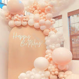 PartyWoo Pastel Orange Balloons 100 pcs Different Sizes of 36 18 12