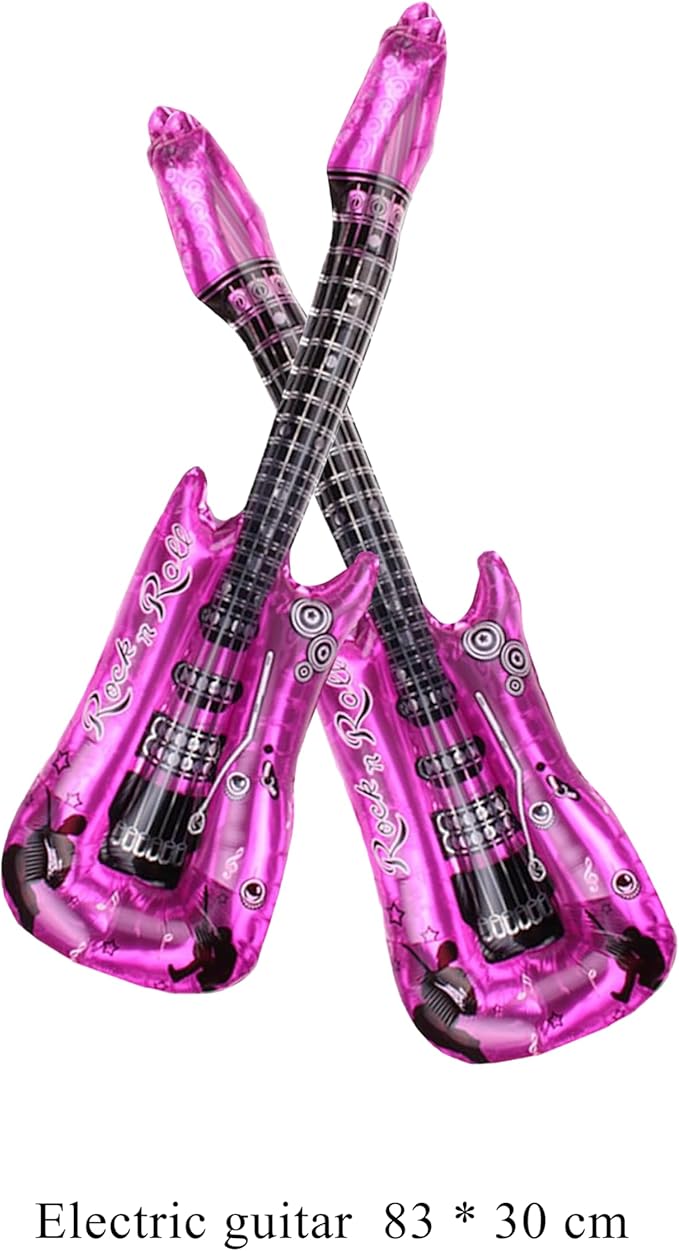 K pop Music Hunter Balloons,Purple Guitar Balloons,Purple Flame