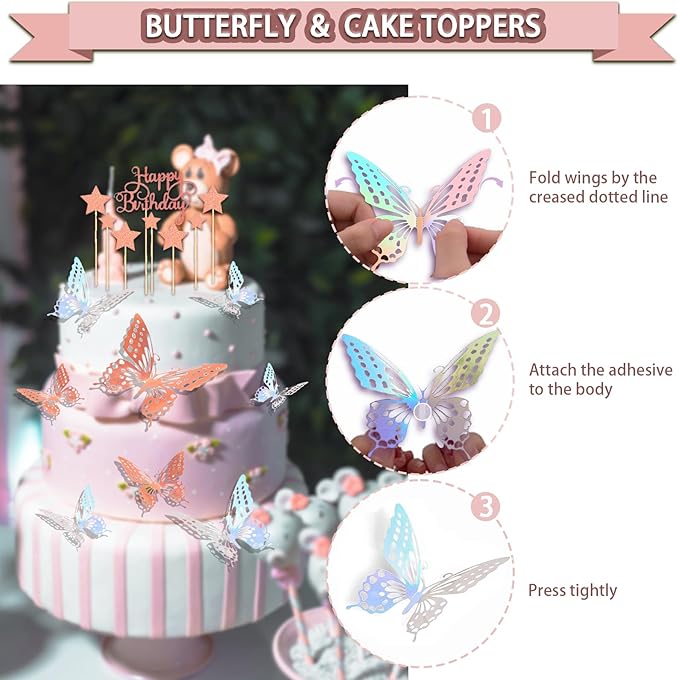 295 Pcs Black And Rose Gold Birthday Decorations Birthday