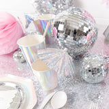 Newmemo 11pcs Disco Ball Cake Decoration Mirror Disco Balls Cake