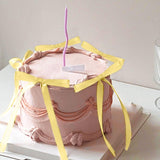 Yellow Bow Cake Topper Coquette Bows Cake Decorations Yellow Bows