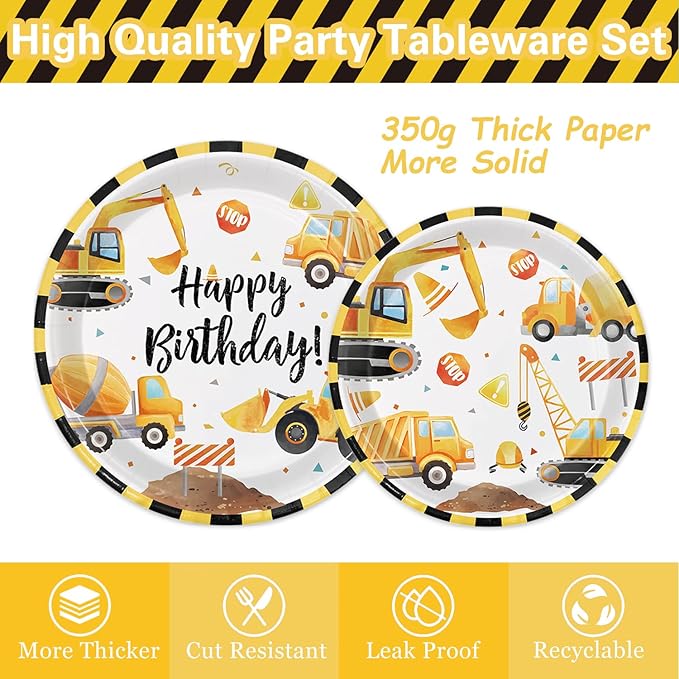 Construction Birthday Party Supplies Construction Theme