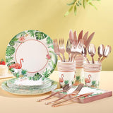 175Pcs Hawaiian Luau Party Decoration Luau Plates and Napkins Party
