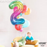 KatchOn, Giant Jelly Number 2 Balloon - 40 Inch | 2nd Birthday