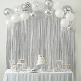 Captain Décor 4 Crepe Paper Streamers Rolls, 328ft Pack of 4 Silver