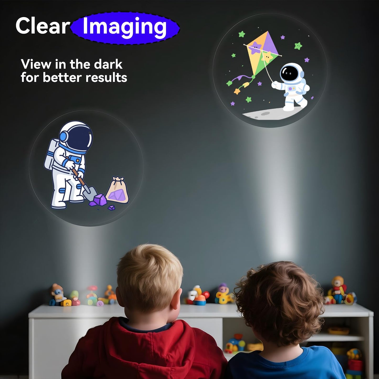 40 PCS Outer Space Party Favors LED Light Up Finger Lights