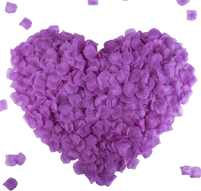 CODE FLORIST 1100 PCS Silk Rose Petals,Fake Rose Petals for Romantic