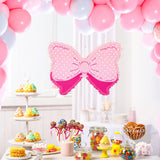 Hungdao Pink Bow Piñata for Girl Birthday Party Decorative Bowtie Pink