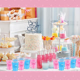 30 Pcs Gender Reveal Plastic Blue Pink Cups Gender Reveal Cups