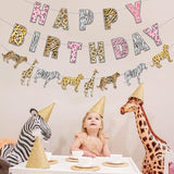 Safari Birthday Decorations Jungle Theme Party Supplies for Girl -