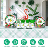 192 PCS Hawaiian Luau Party Decorations Tropical Paper Plates Cups