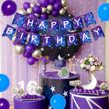 Galaxy Birthday Decorations Galaxy Happy Birthday Banner Space