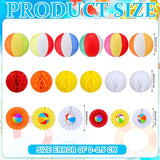 18 Pcs Summer Beach Theme Party Decorations Beach Ball Paper