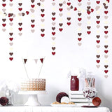Boho Wedding Bridal Shower Party Decorations Heart Garland 52Ft Fall