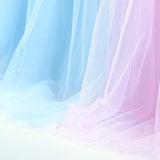 6ft Pink and Blue Tulle Table Skirt for Gender Reveal Tutu Table